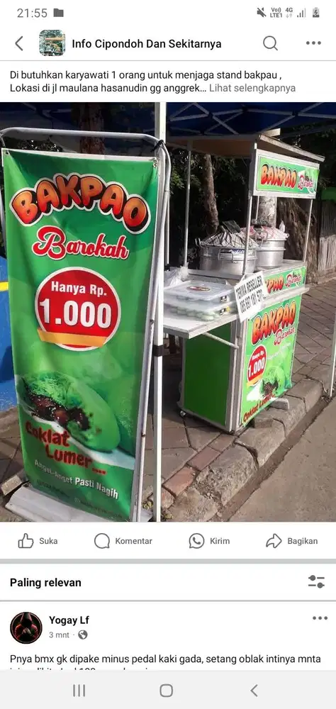 Dibutuhkan penjaga stand
