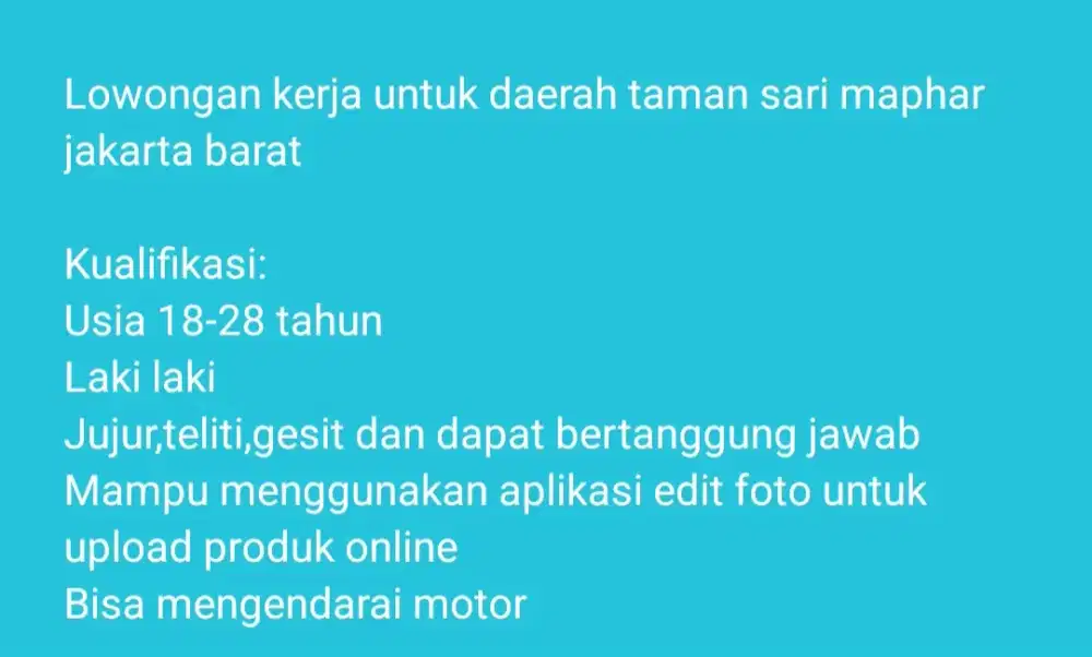 Karyawan laki laki