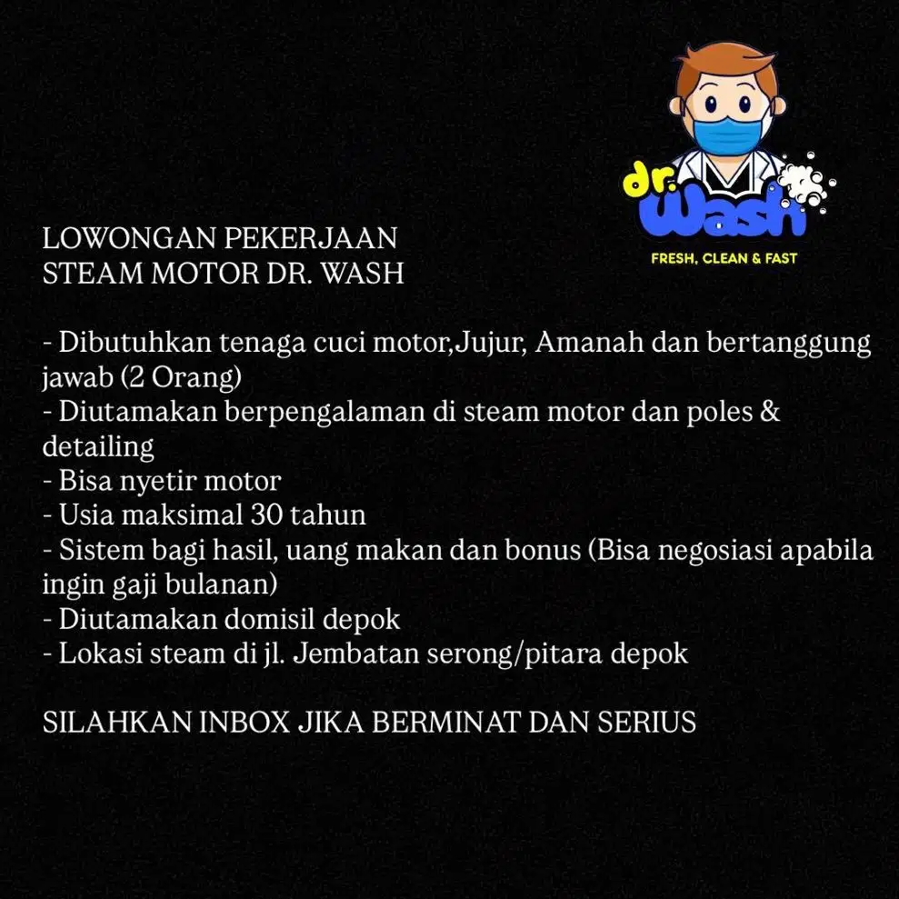 TIM CUCI STEAM MOTOR