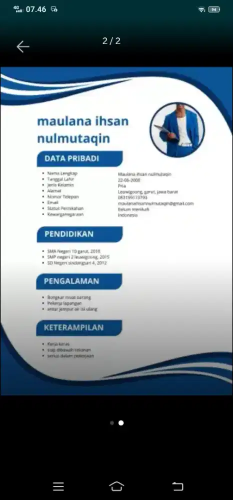Butuh pekerjaan
