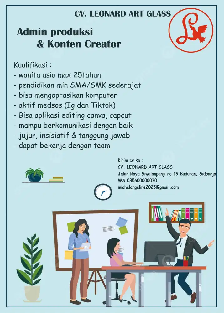 LOWONGAN PEKERJAAN ADMIN