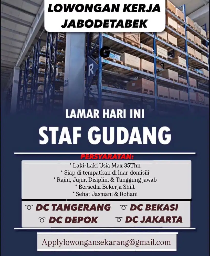 Lowongan Staff Gudang