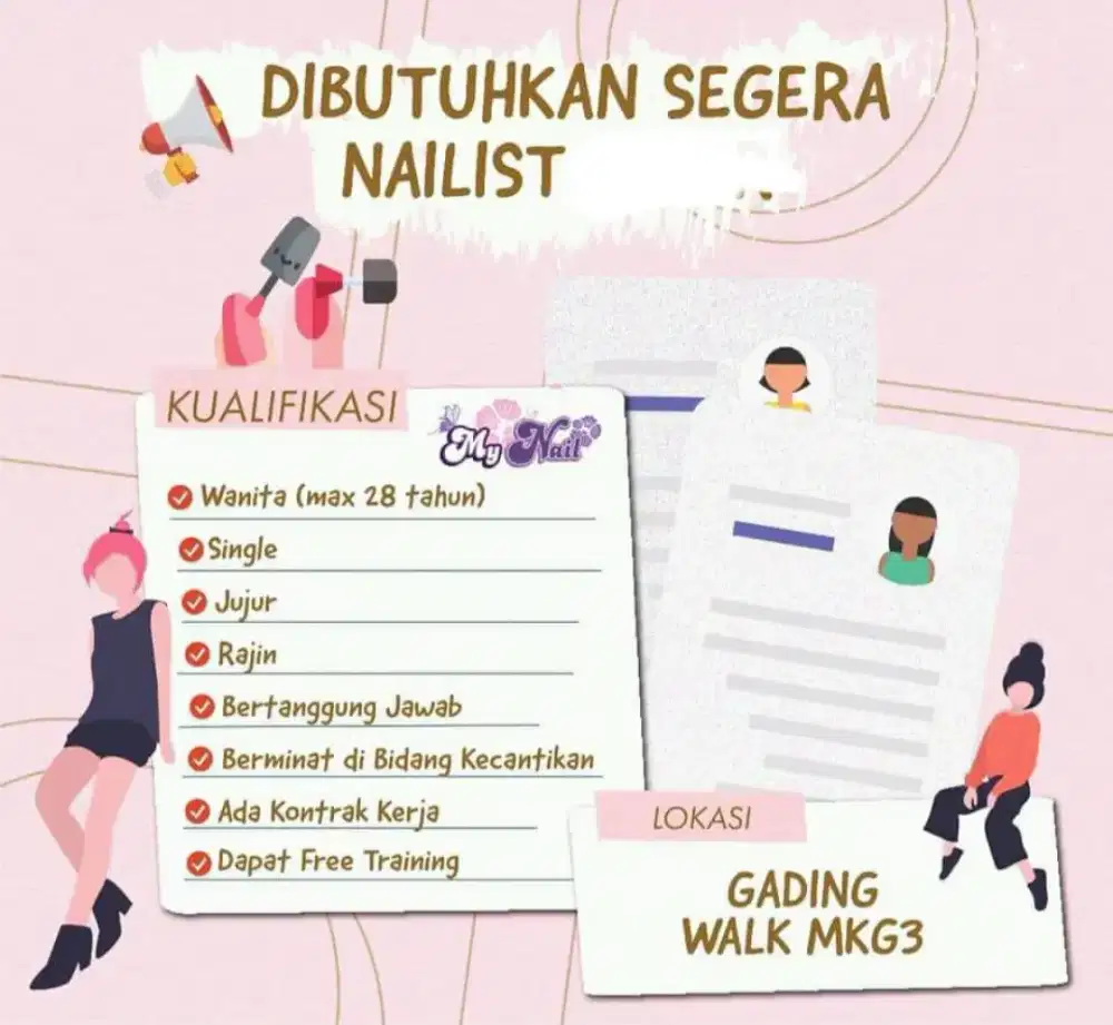 Lowongan Kerja Salon Kuku Kelapa Gading