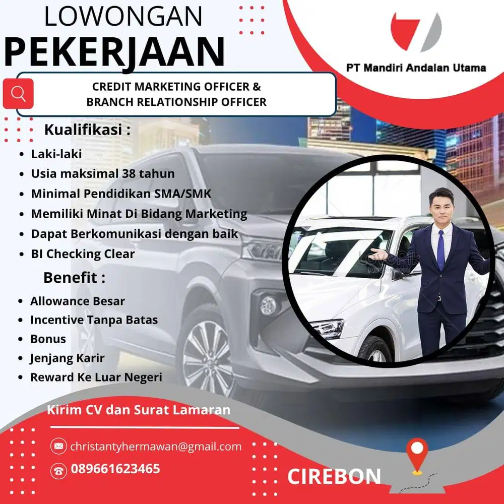 Credit Marketing Officer (New Car)