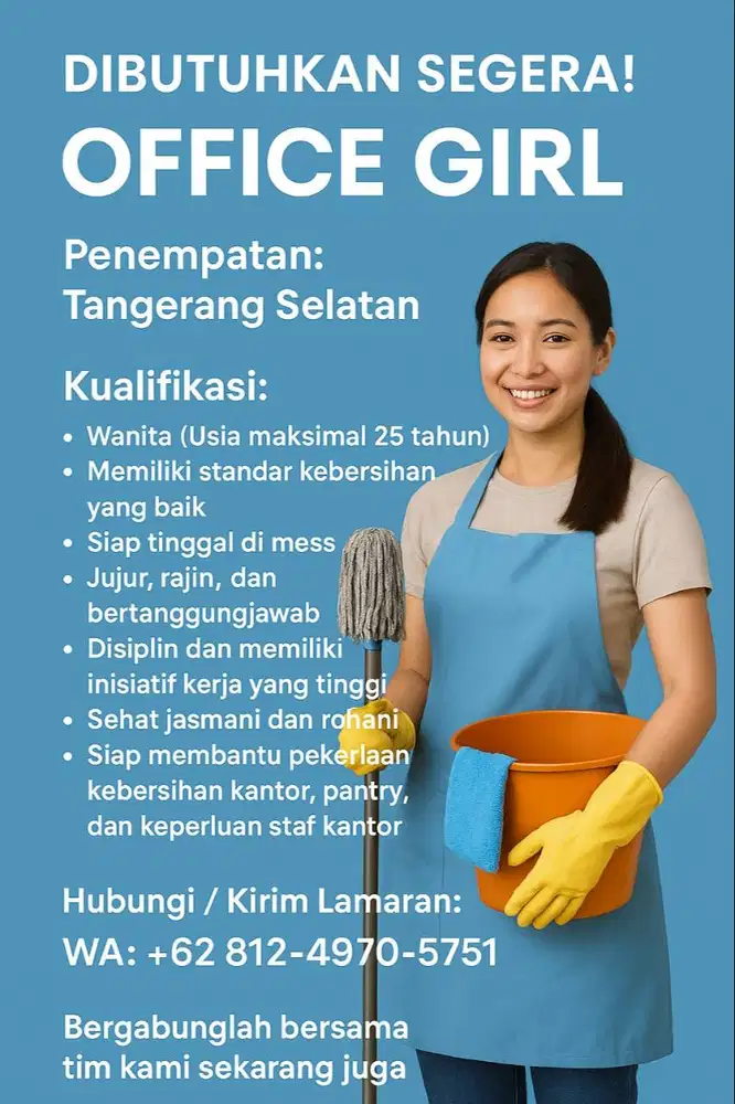 Lowongan Office Girl