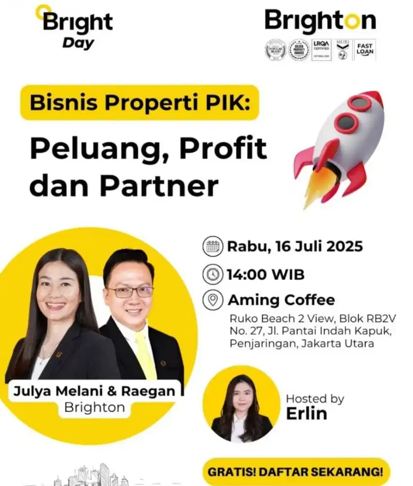 Lowongan Mitra Bisnis ( Agen Property)