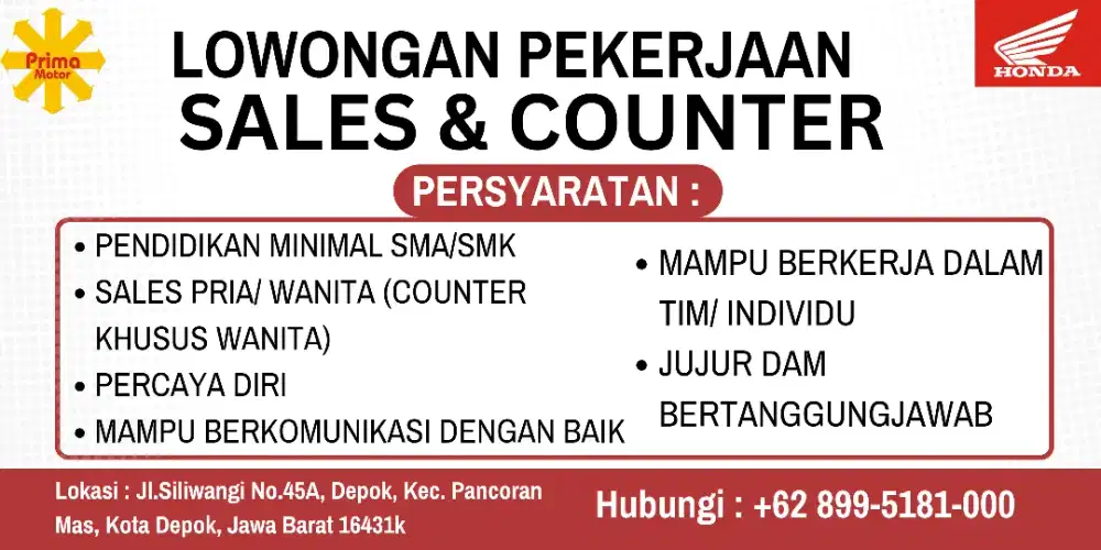 SALES DAN COUNTER