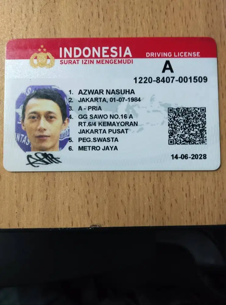 Driver Pribadi atau Operasional