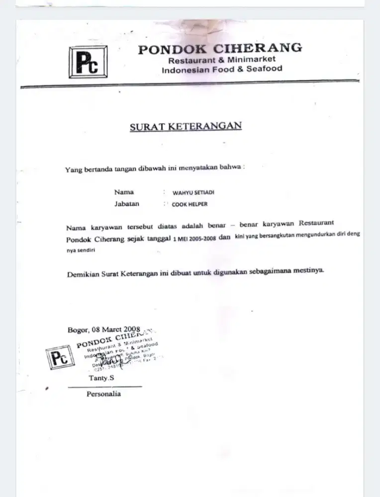 Cari kerja staff kitchen