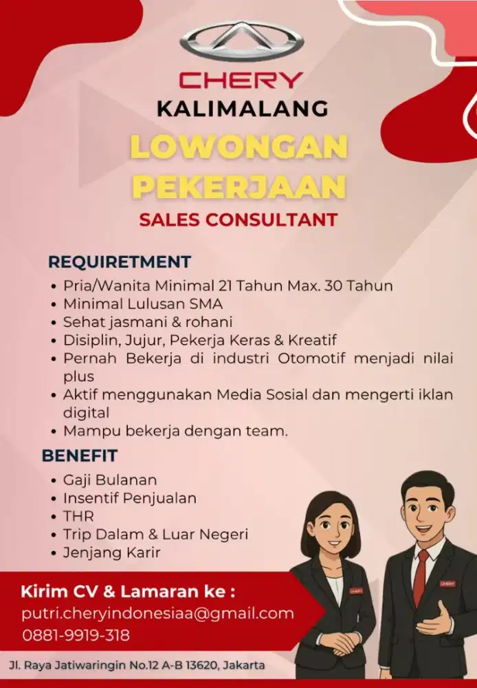 LOKER SALES MOBIL !