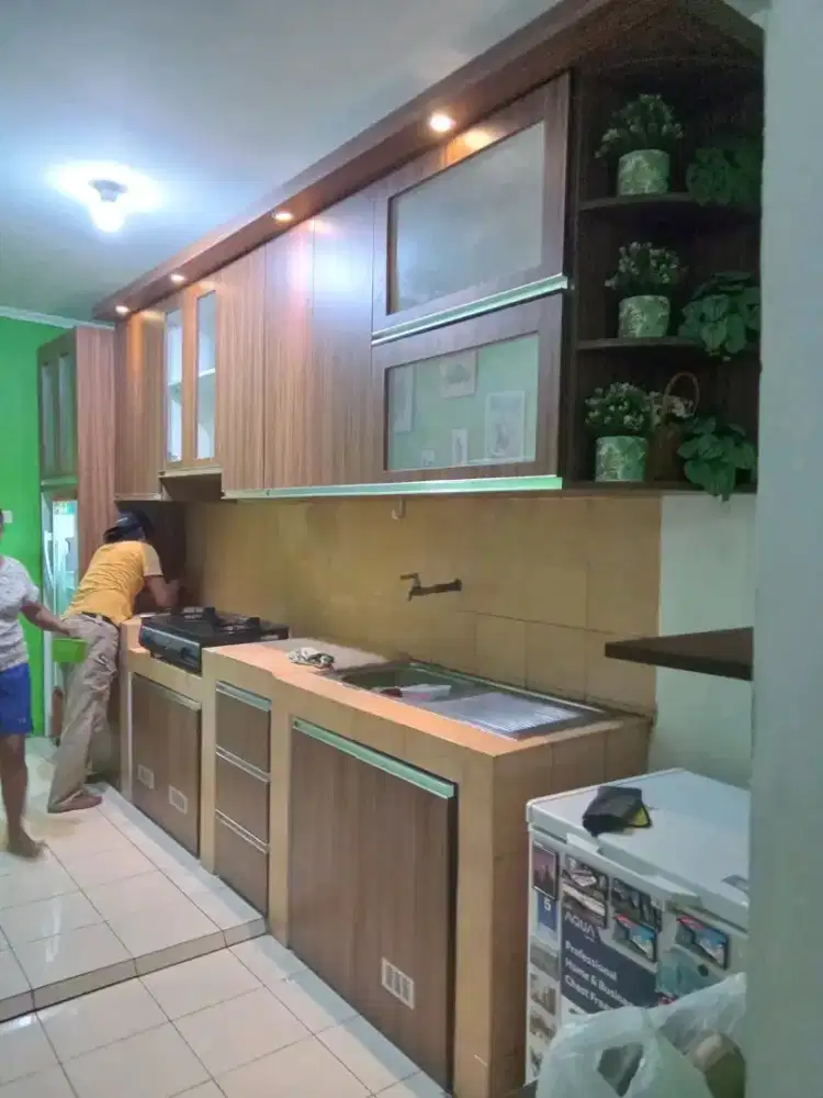 Terima pesanan Kitchenset gordyn wallpanel dll