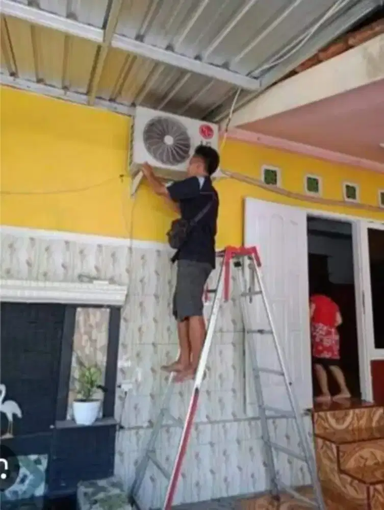 Jasa pasang AC, seeviskulkas, mesin, cuci, pompa, air dll