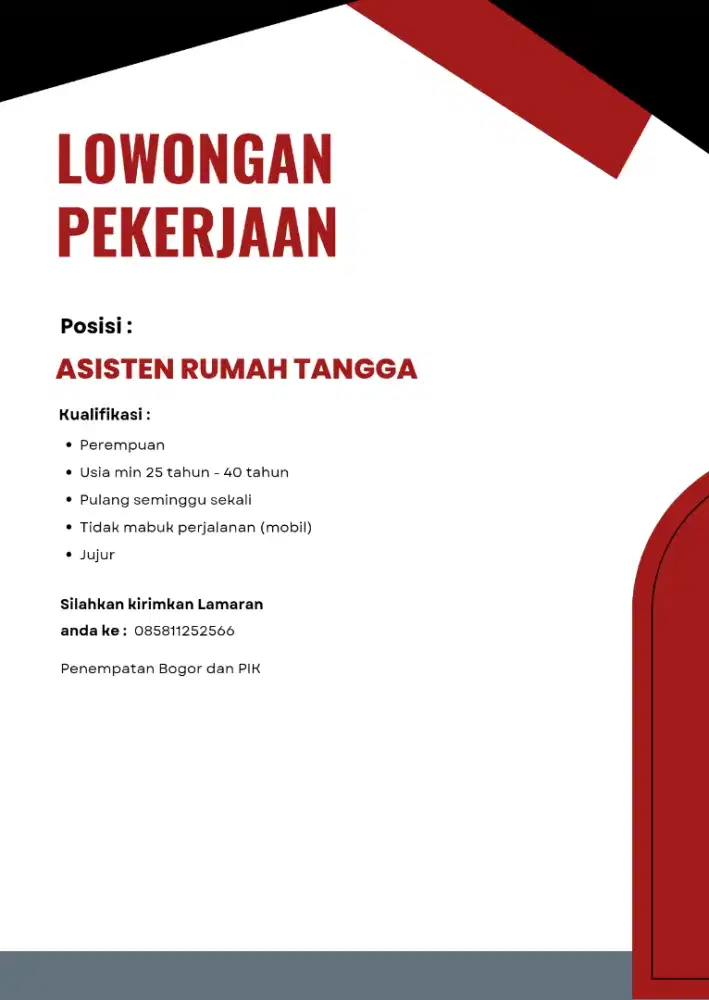 lowongan kerja ART