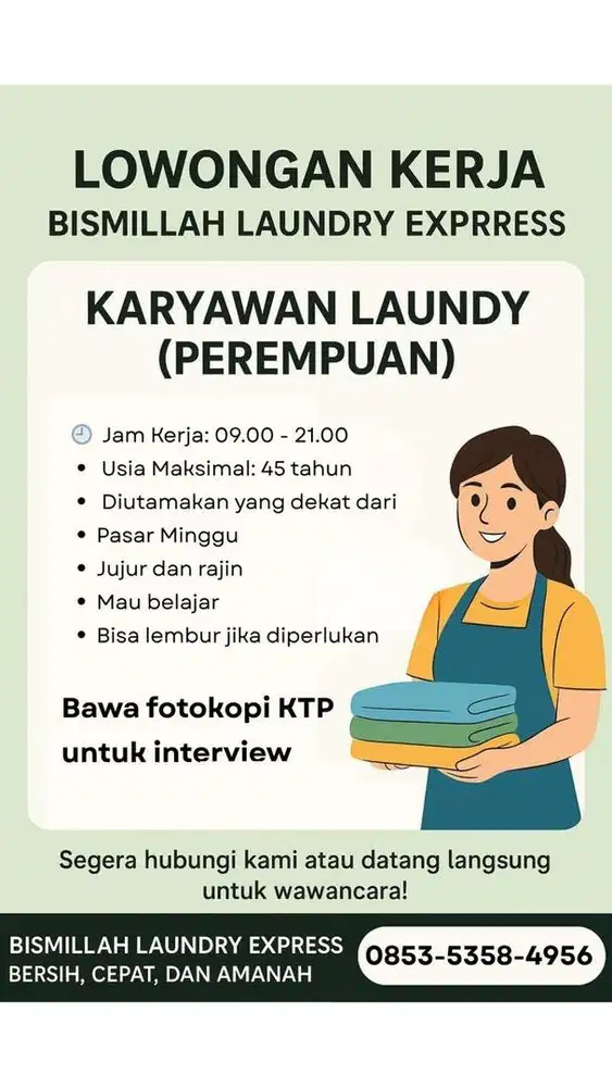 Pekerjaan untuk mencuci