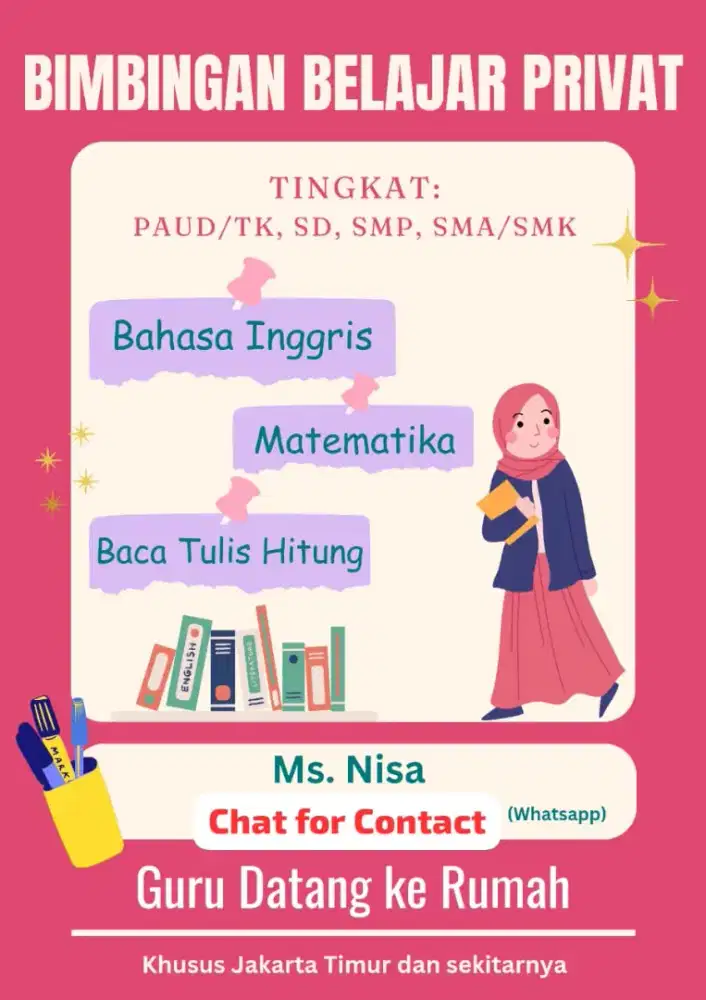 Menerima Les Privat Guru Datang ke Rumah