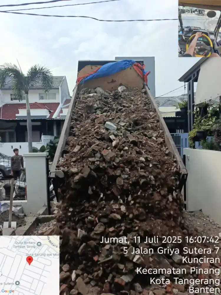 Jasa angkut puing tanah