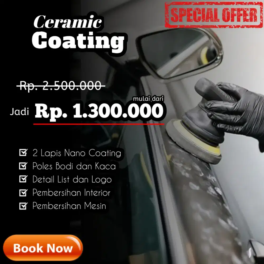SALON MOBIL / POLES MOBIL PANGGILAN & NANO COATING MURAH (TERBAIK)