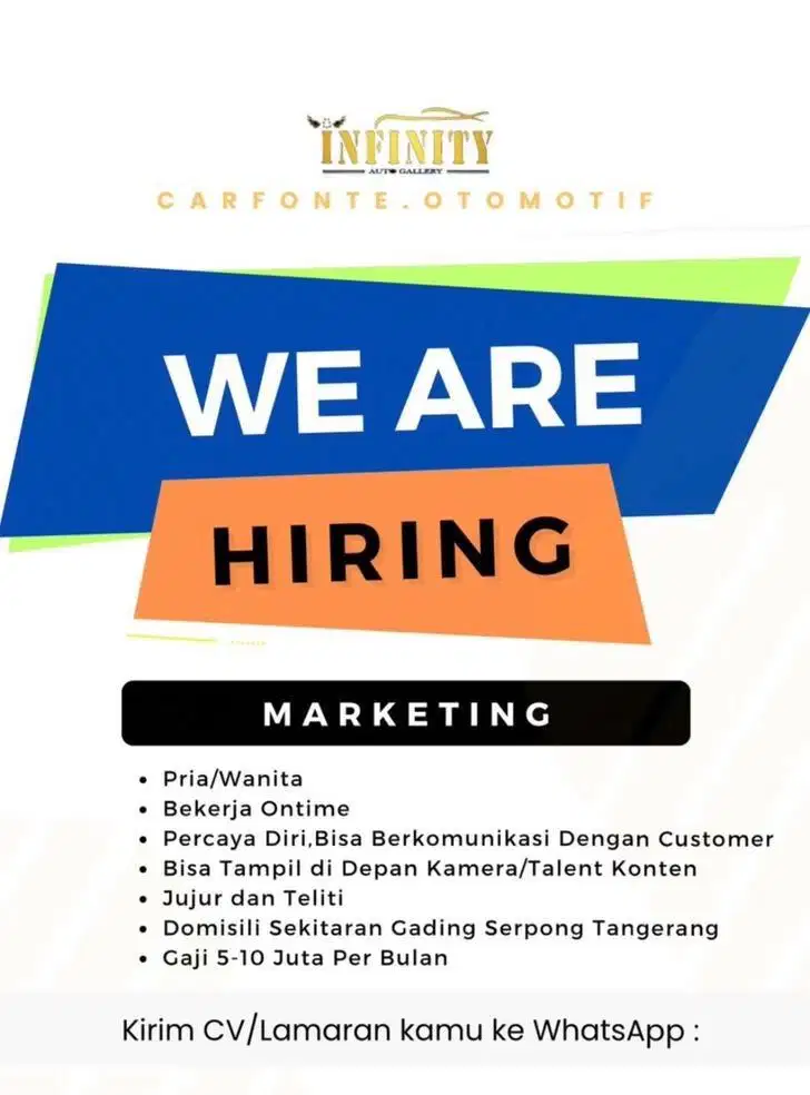 Lowongan pekerjaan marketing officer