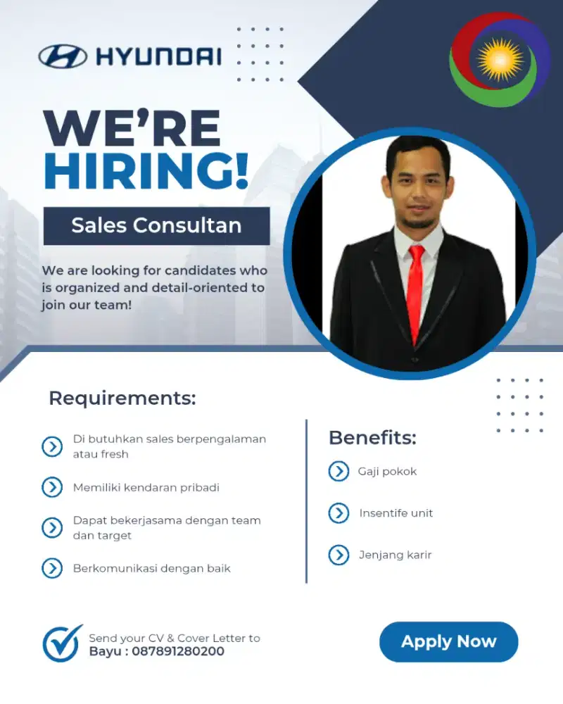 Dibutuhkan Sales Hyundai