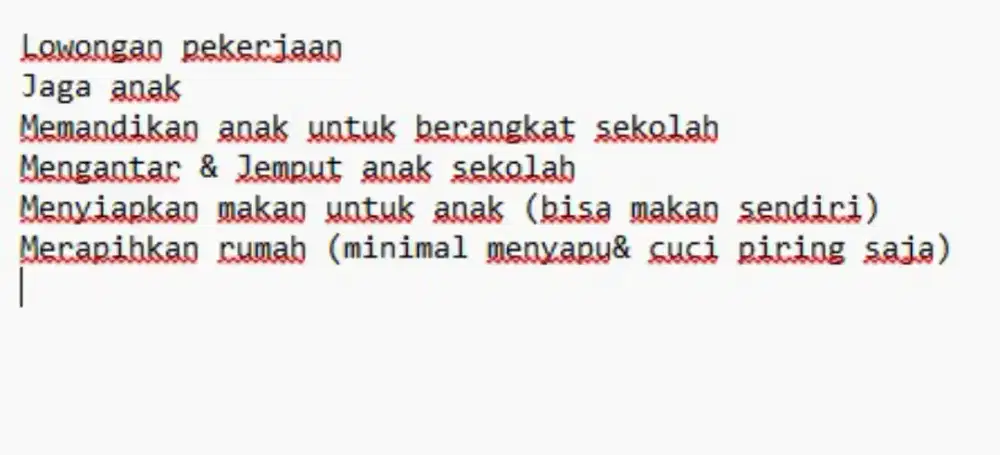 Lowongan Pengasuh Anak