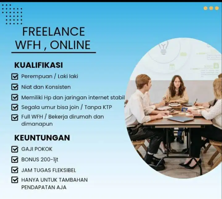 Lowongan kerja online freelance