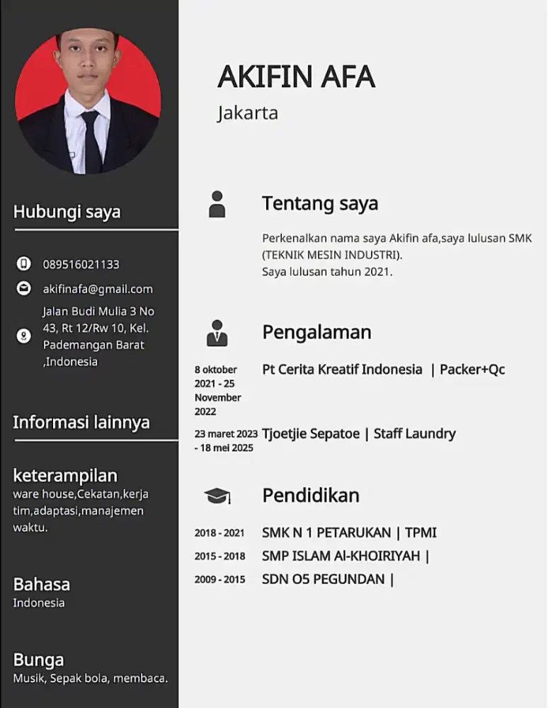 Sedang mencari pekerjaan