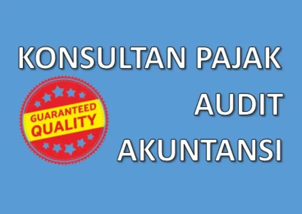 Jasa Pajak, Audit & Akuntansi / Jasa Pembukuan Termurah
