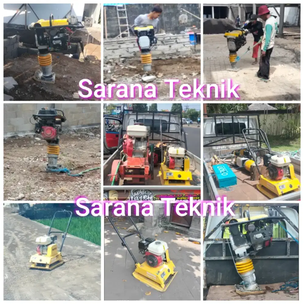 Jack hammer/dril, vibrator, stamper, coring, pompa air, genset, vakum