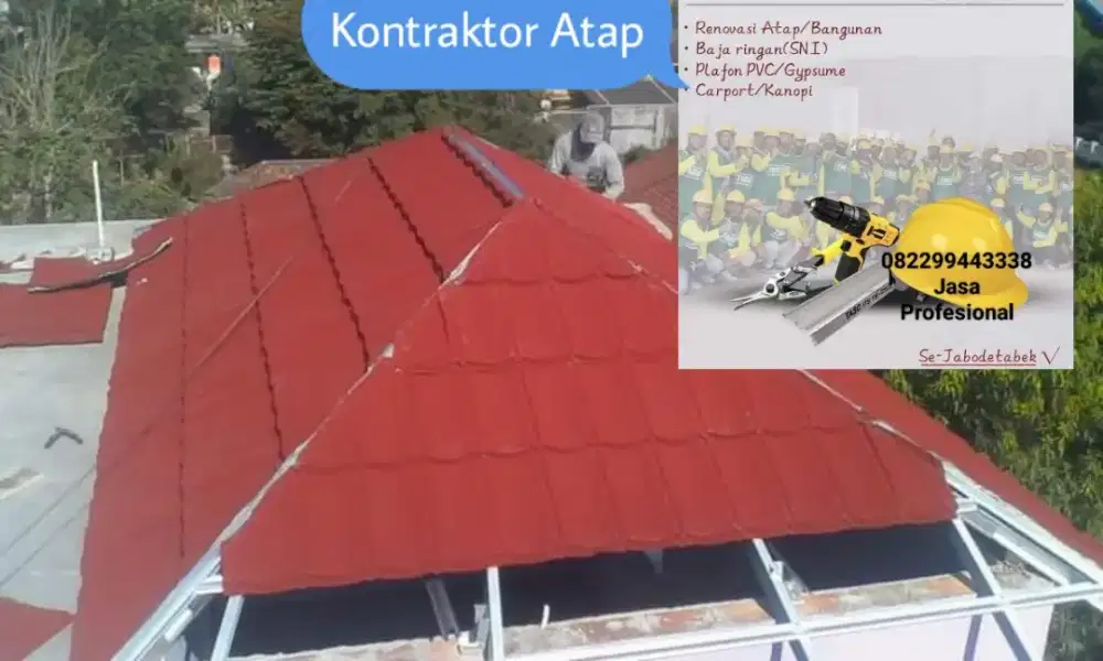 Bongkar Pasang Rangka atap baja ringan