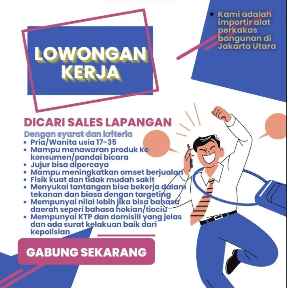 sales marketing online market place sosial media & sales lapangan